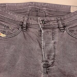 Diesel Jeans 32x32 (34x31) Mens Belther Regular Slim Tapered Black Wash VGUC